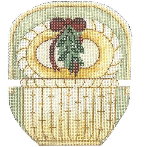 Nantucket Christmas Holly Basket