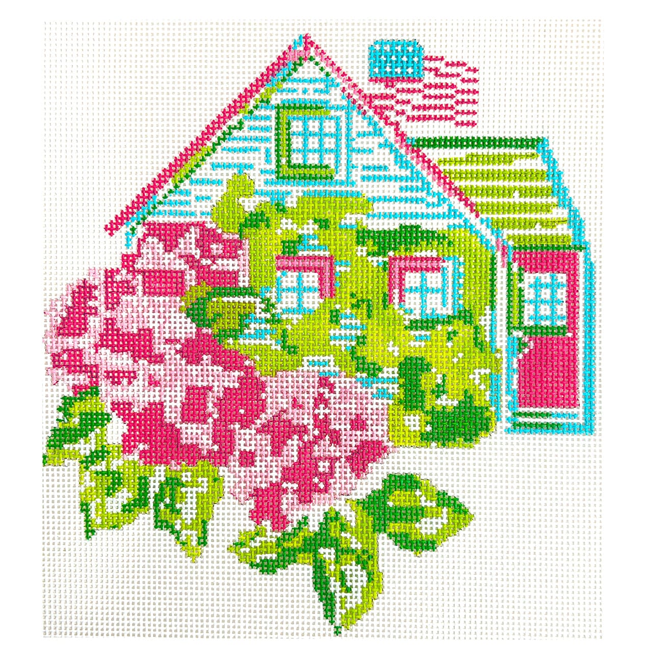 Nantucket House Pink/Green on 13