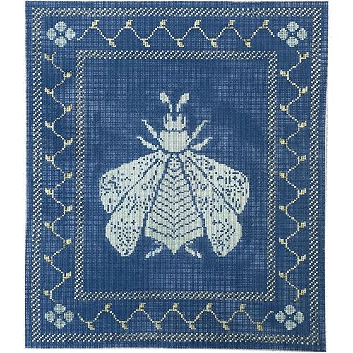 Napoleon's Bee Pillow on 13 - Cobalt & Cream