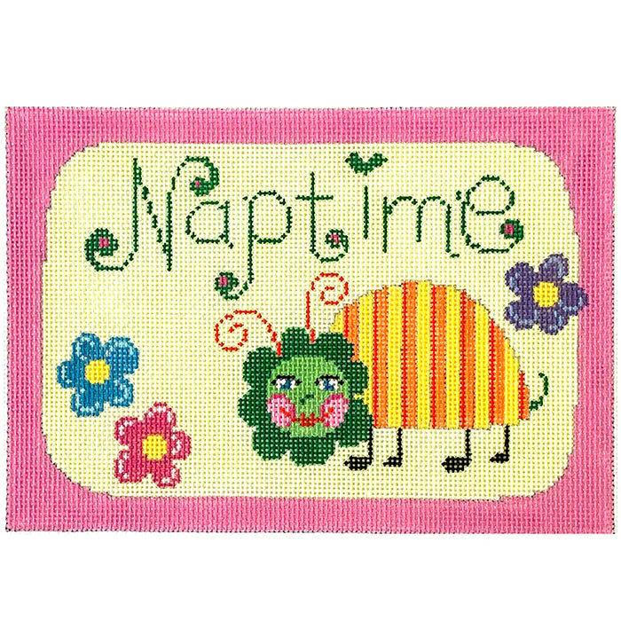 Naptime Sign with Pink Border
