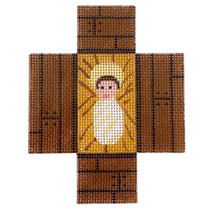 Nativity in Blue & White - Baby w/Stitch Guide