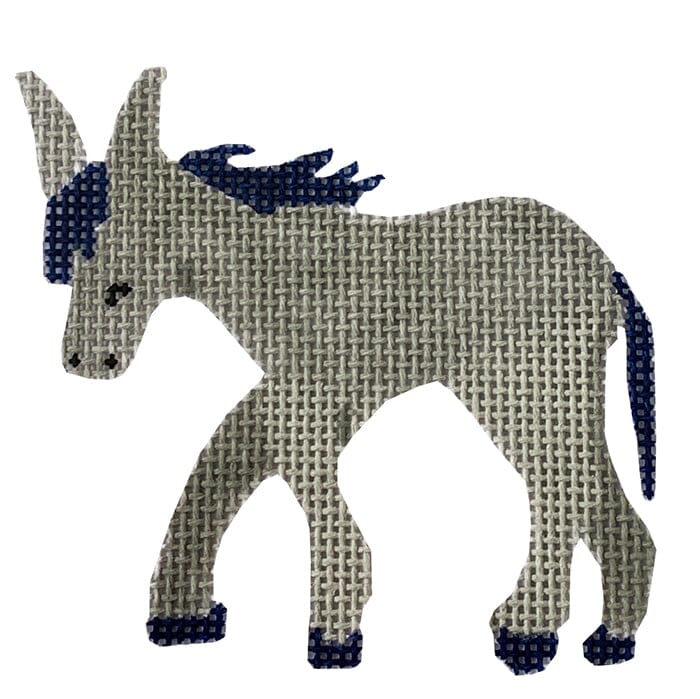 Nativity in Blue & White - Donkey w/Stitch Guide