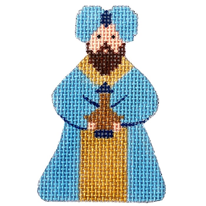 Nativity in Blue & White - Wise Man 1 w/Stitch Guide