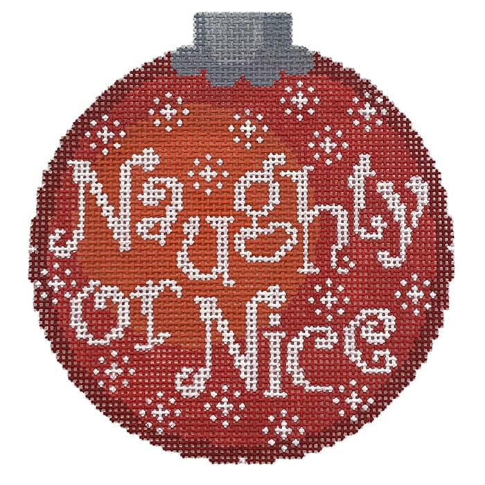 Naughty or Nice Ornament Red