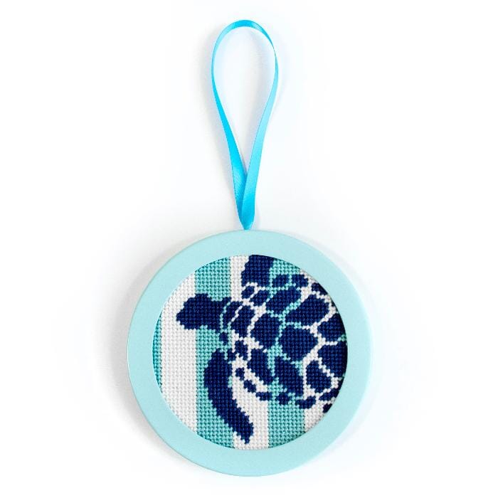 Nautical Baubles - Sea Turtle Stencil on Aqua Kit