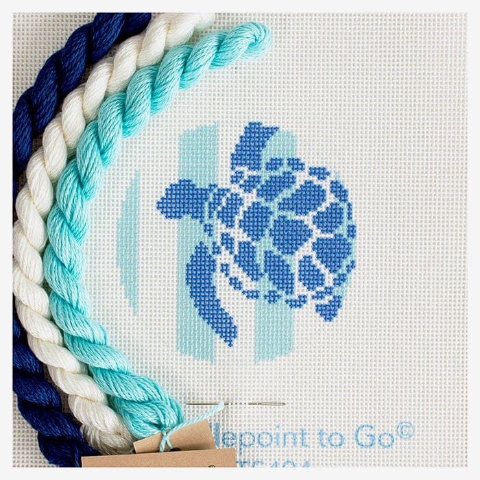 Nautical Baubles - Sea Turtle Stencil on Aqua Kit - Image 2