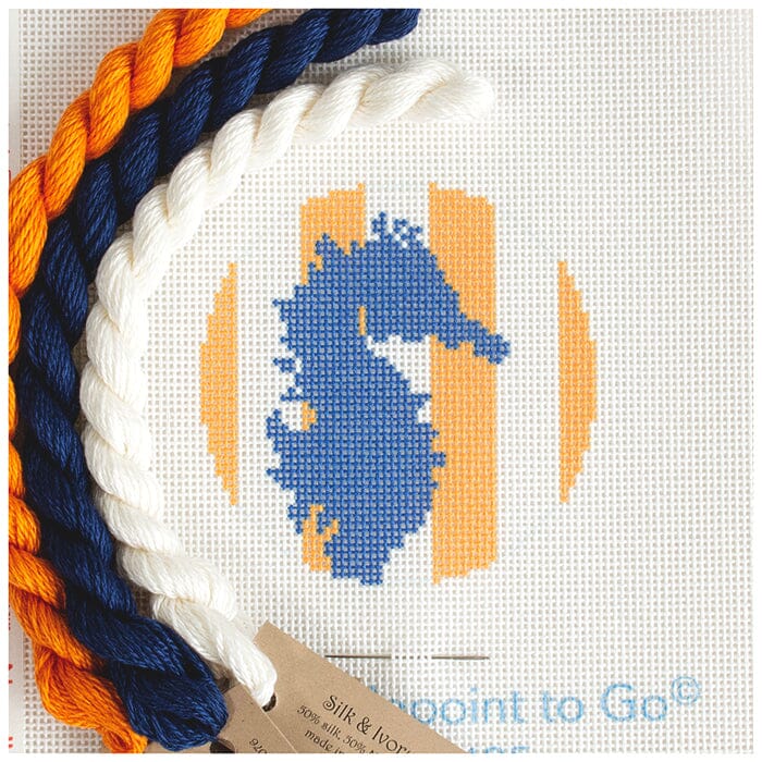 Nautical Baubles - Seahorse Stencil on Orange Kit - Image 2