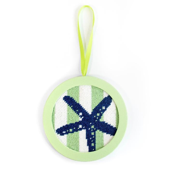 Nautical Baubles - Starfish Stencil on Lime Kit