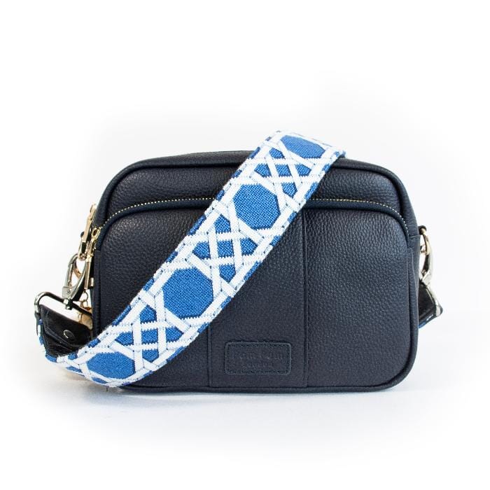 Navy Caning Crossbody Strap - Image 2