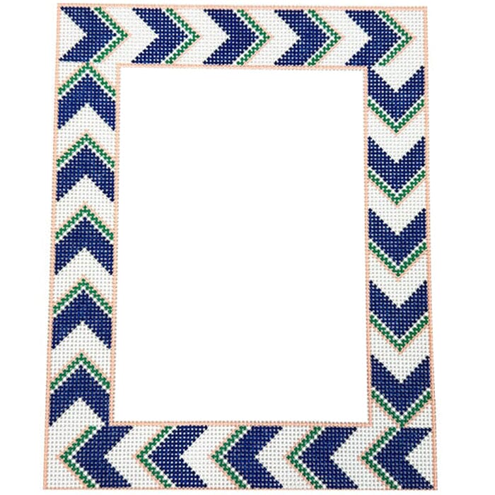 Navy Chevron Frame