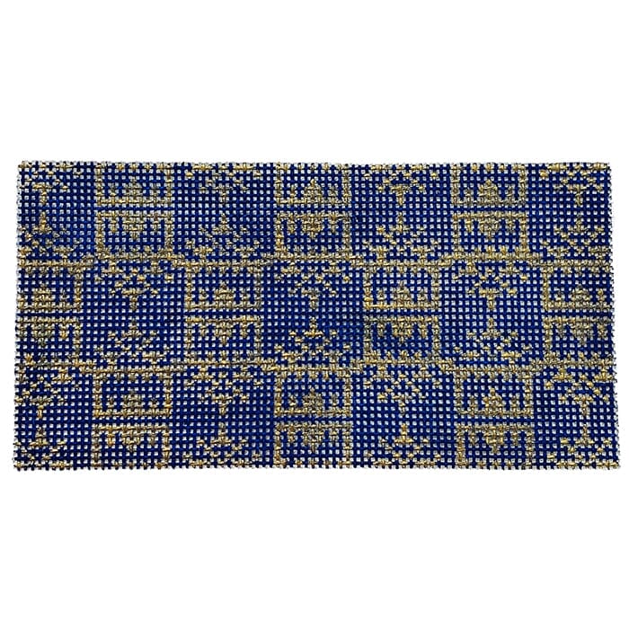 Navy & Gold Pagoda Insert 3x6