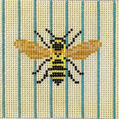 Bee on Stripes Square