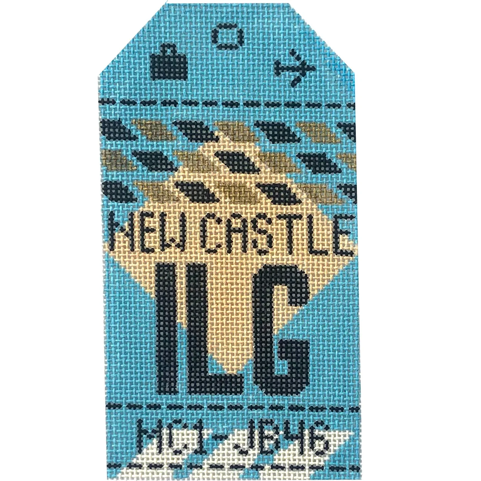 New Castle ILG Retro Travel Tag