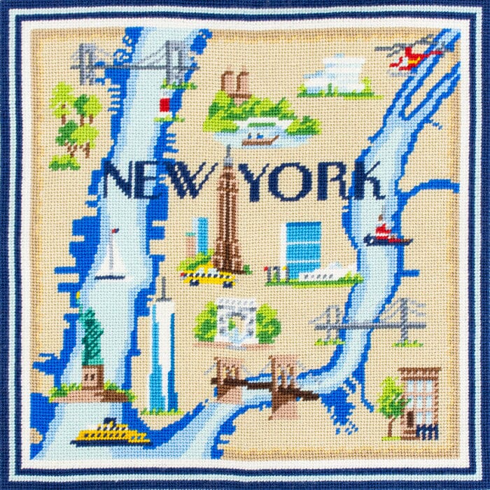 New York Map on 13