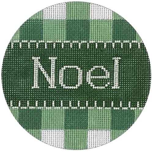 Noel Green Gingham Round