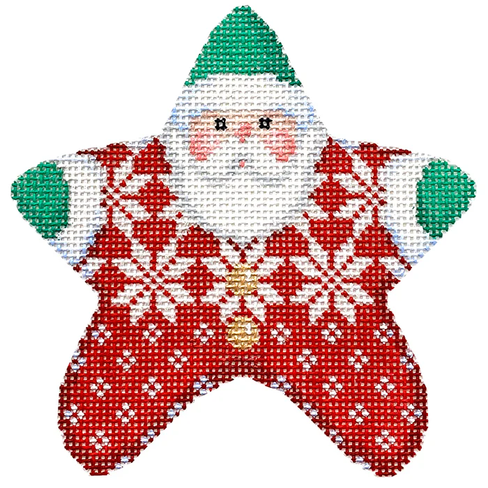 Nordic Snowflake PJ Santa with Stitch Guide - Image 3