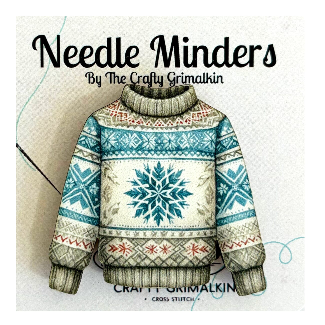 Nordic Sweater Wooden Needle Minder