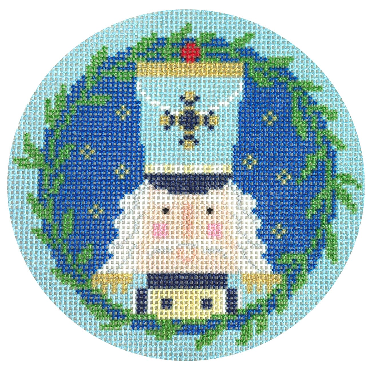 Nutcracker Round Canvas - Otto with Stitch Guide - Image 3