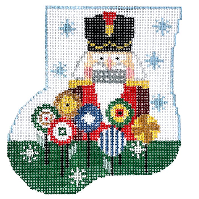 Nutcracker Mini Sock with Soldier Insert