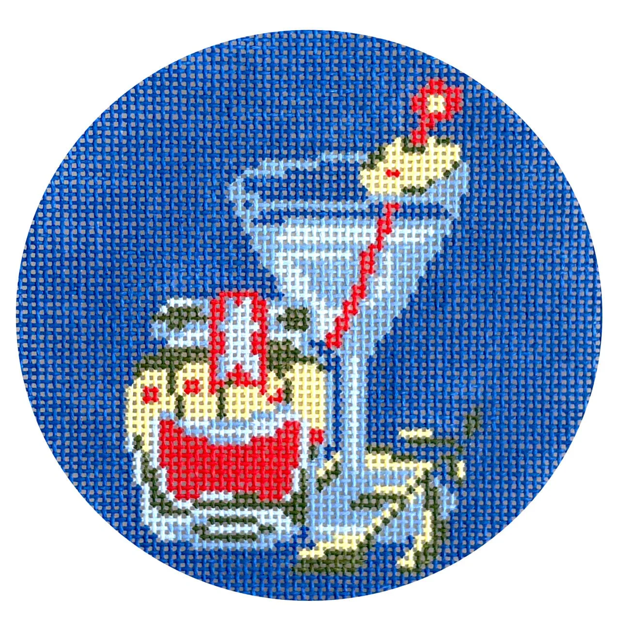 Olive Jar Martini Round