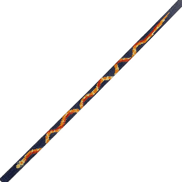 Orange and Blue Snake Double Wrap Bracelet