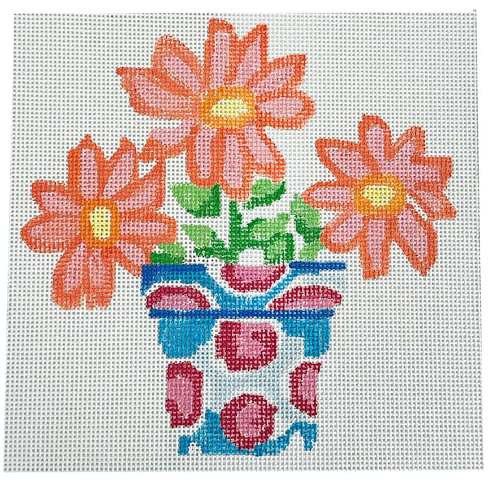 Simply Summer Orange Daisy 8"