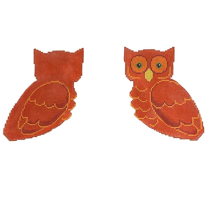 Orange Owl Double Sided Clip-On