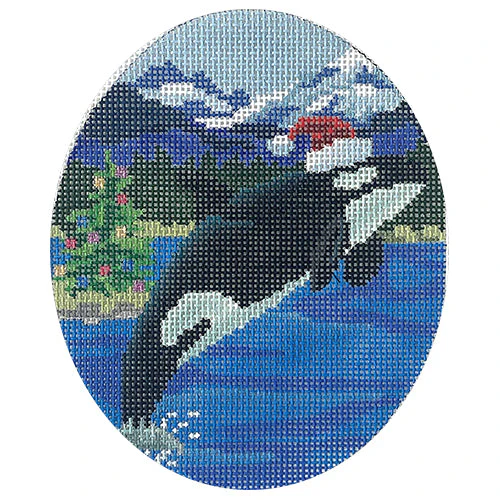 Orca Santa Ornament