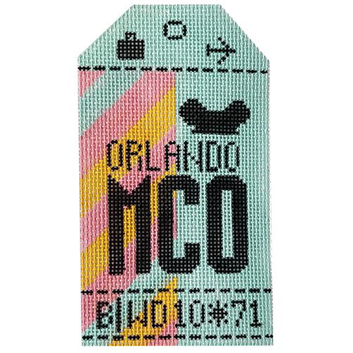 Orlando MCO Retro Travel tag