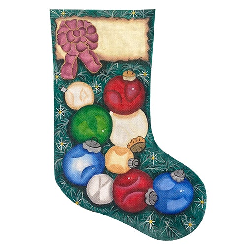 Ornaments on Tree Stocking