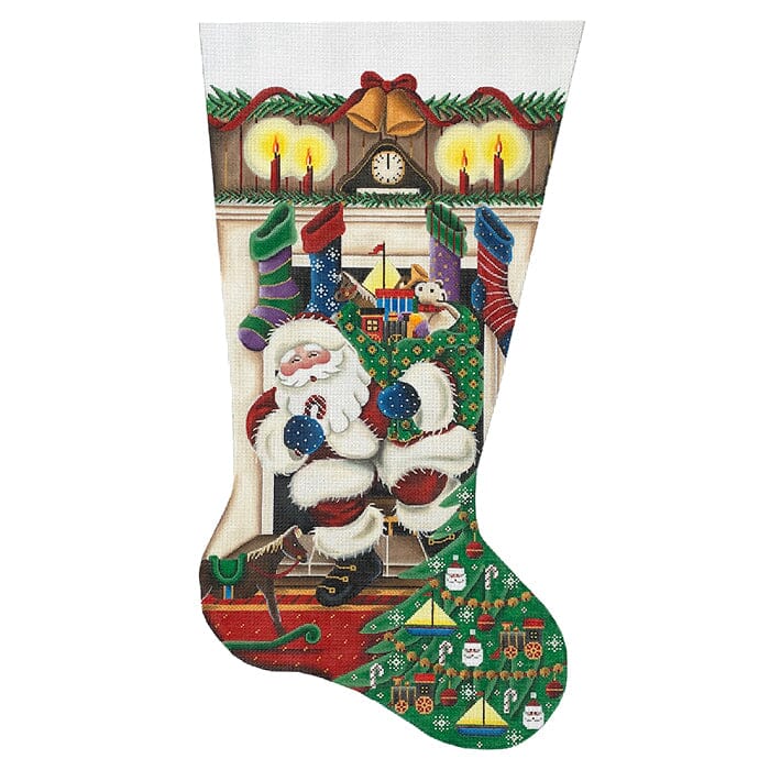 Out of the Fireplace Boys Toys Stocking on 18 TTR