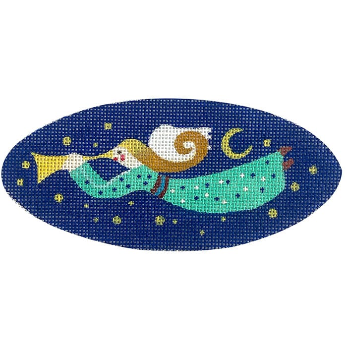 Oval Angel w/Horn