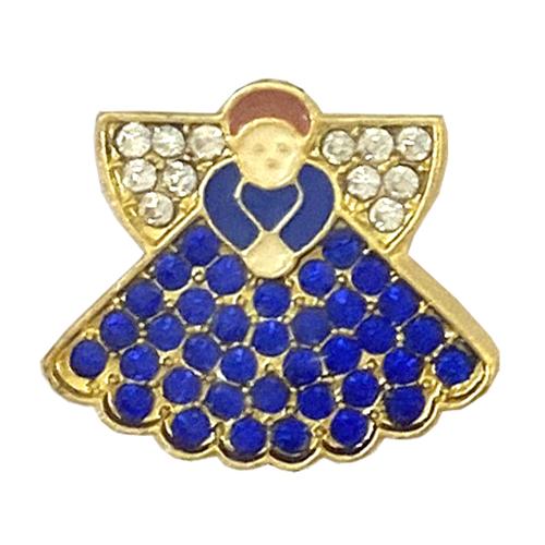 Angel Needleminder - Royal Blue 2 wCrystals