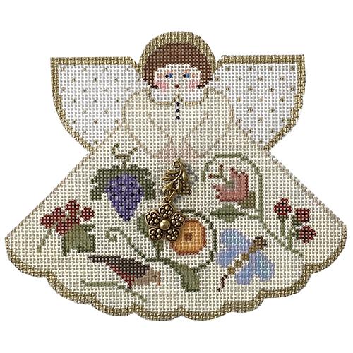Antique Floral Angel
