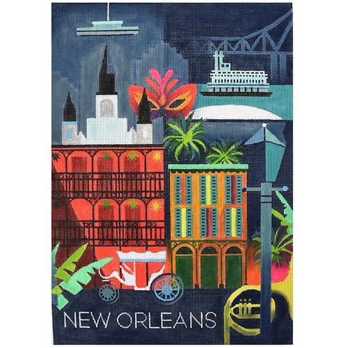 USA Travel Poster - New Orleans LA