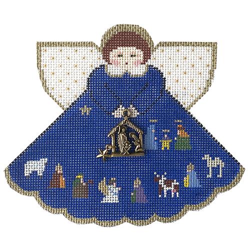 Nativity Angel Royal Blue