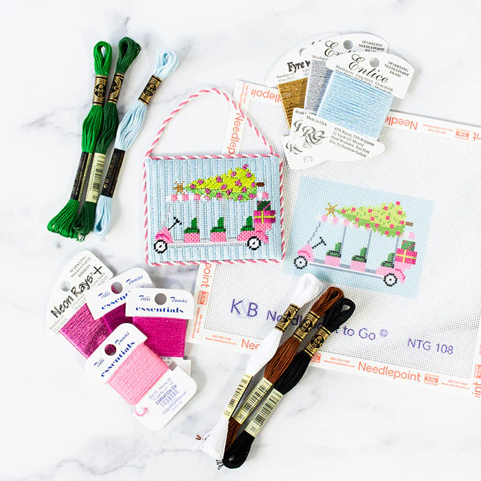 Palm Beach Christmas - Golf Cart with Christmas Tree Kit