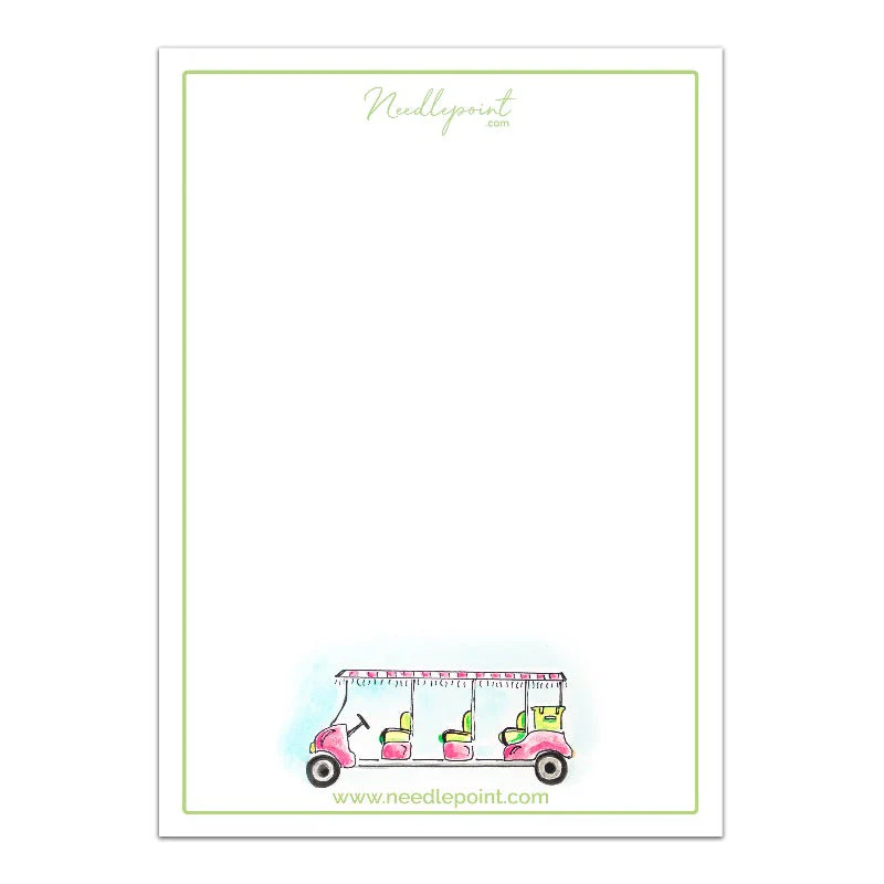 Palm Beach Golf Cart Notepad