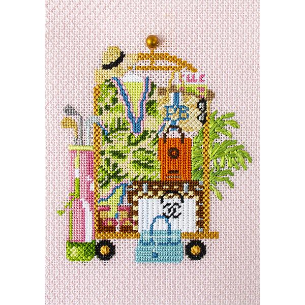 Palm Beach Luggage Cart Canvas with Stitch Guide