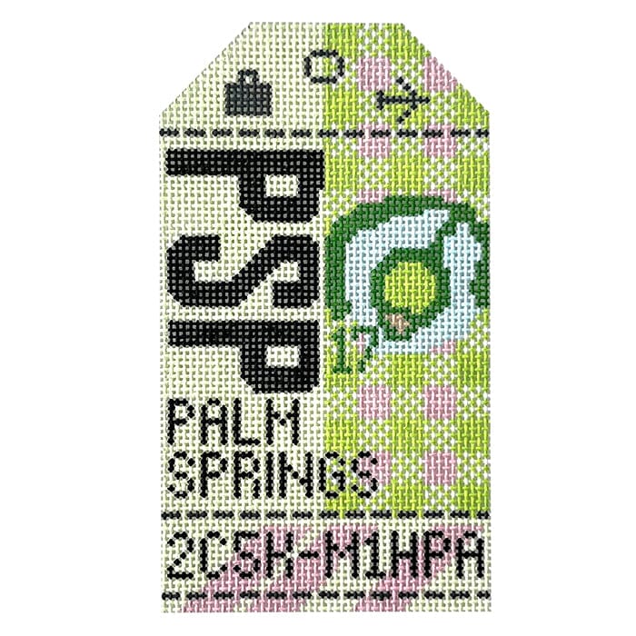 Palm Springs PSP Retro Travel Tag
