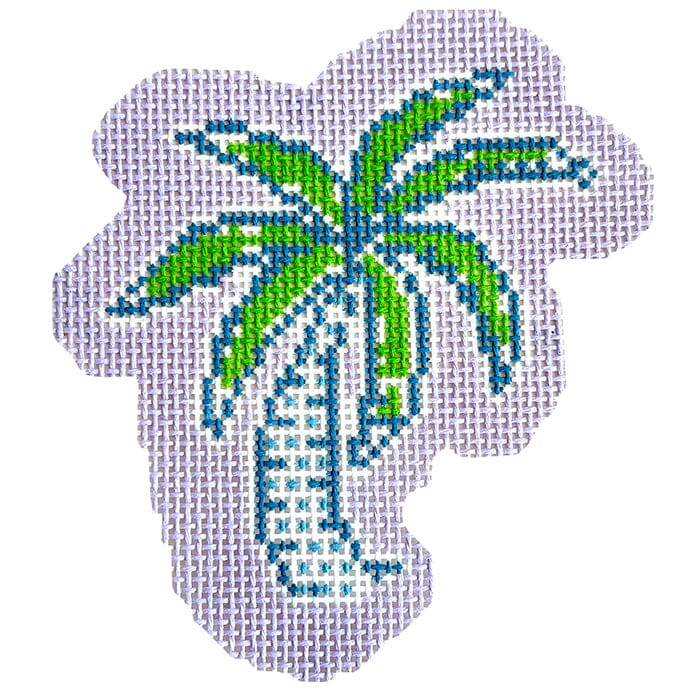 Palm Tree Ornament on Lilac