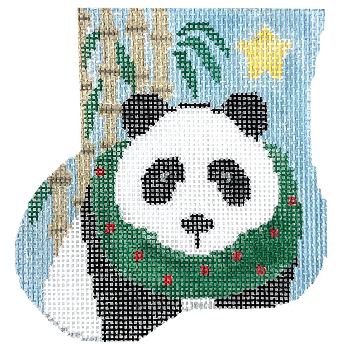 Panda Wreath Mini Sock with Panda Insert