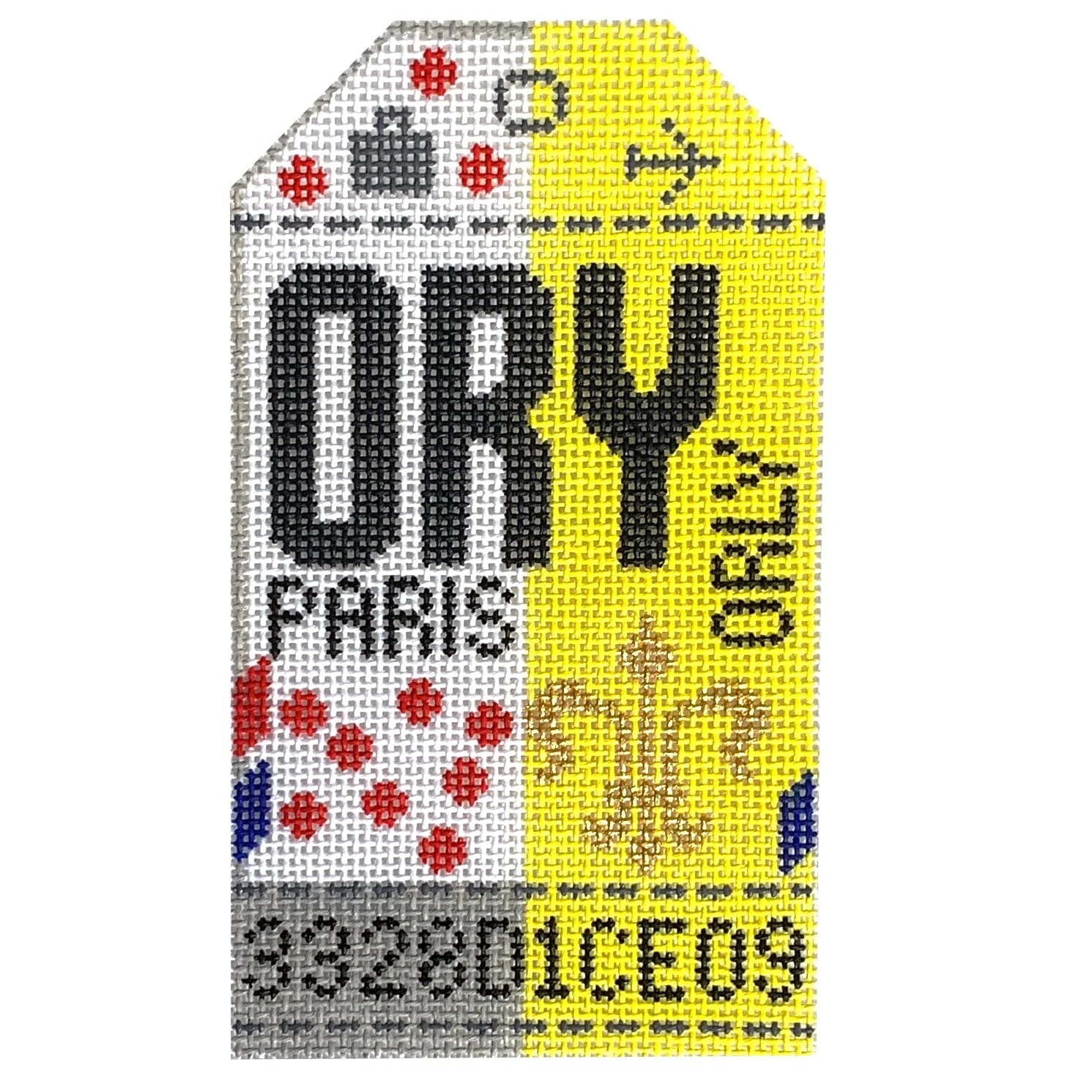 Paris ORY Retro Travel Tag