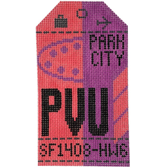 Park City PVU Retro Travel Tag