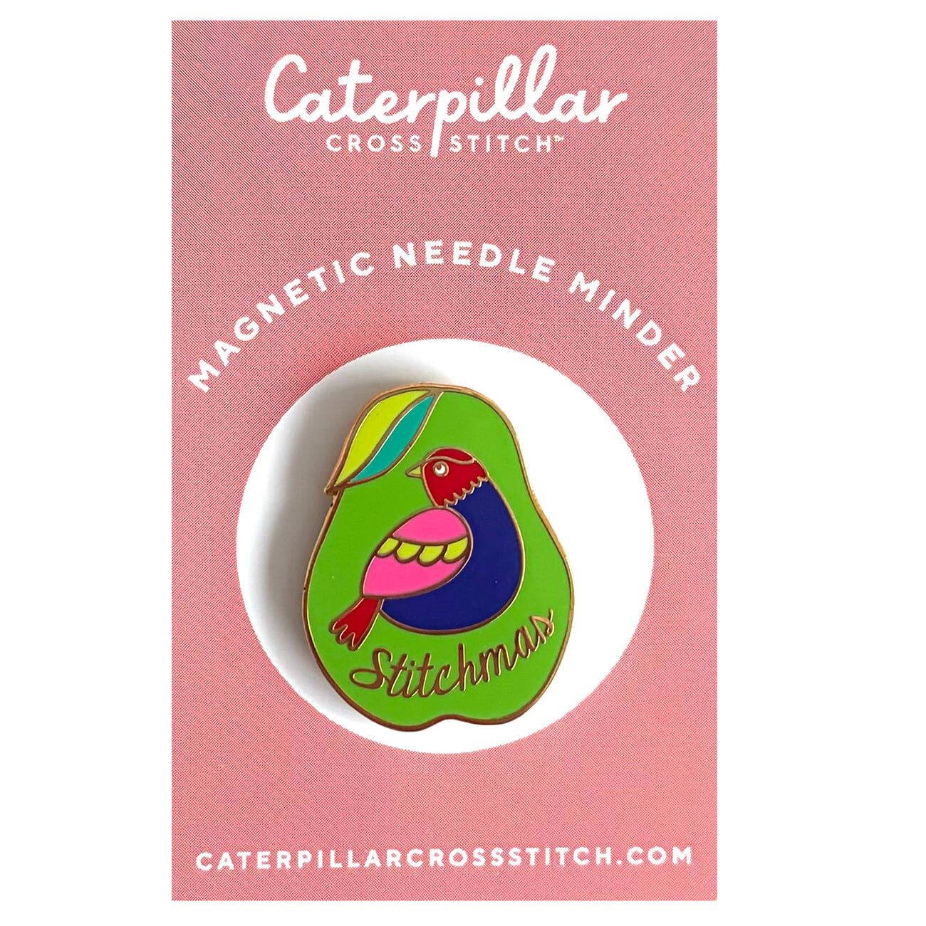 Partridge Pear Enamel Needleminder