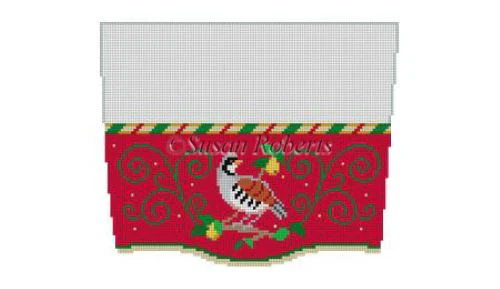 Partridge Stocking Cuff