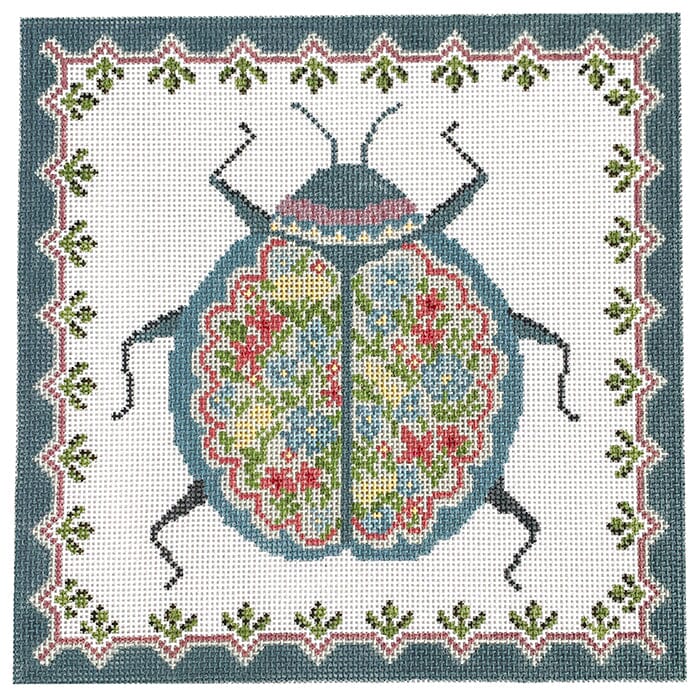 Pastel Scarab on White