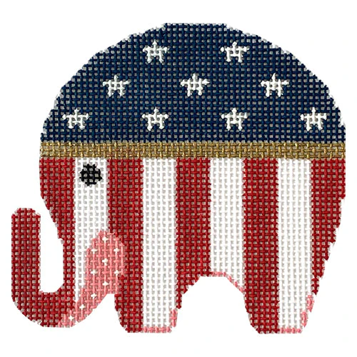 Patriotic Elephant Ornament