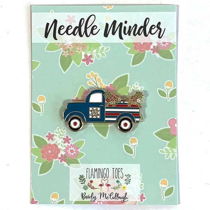 Patriotic Truck Floral Needleminder