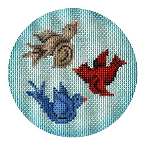 Sweet Birds on 13 mesh
